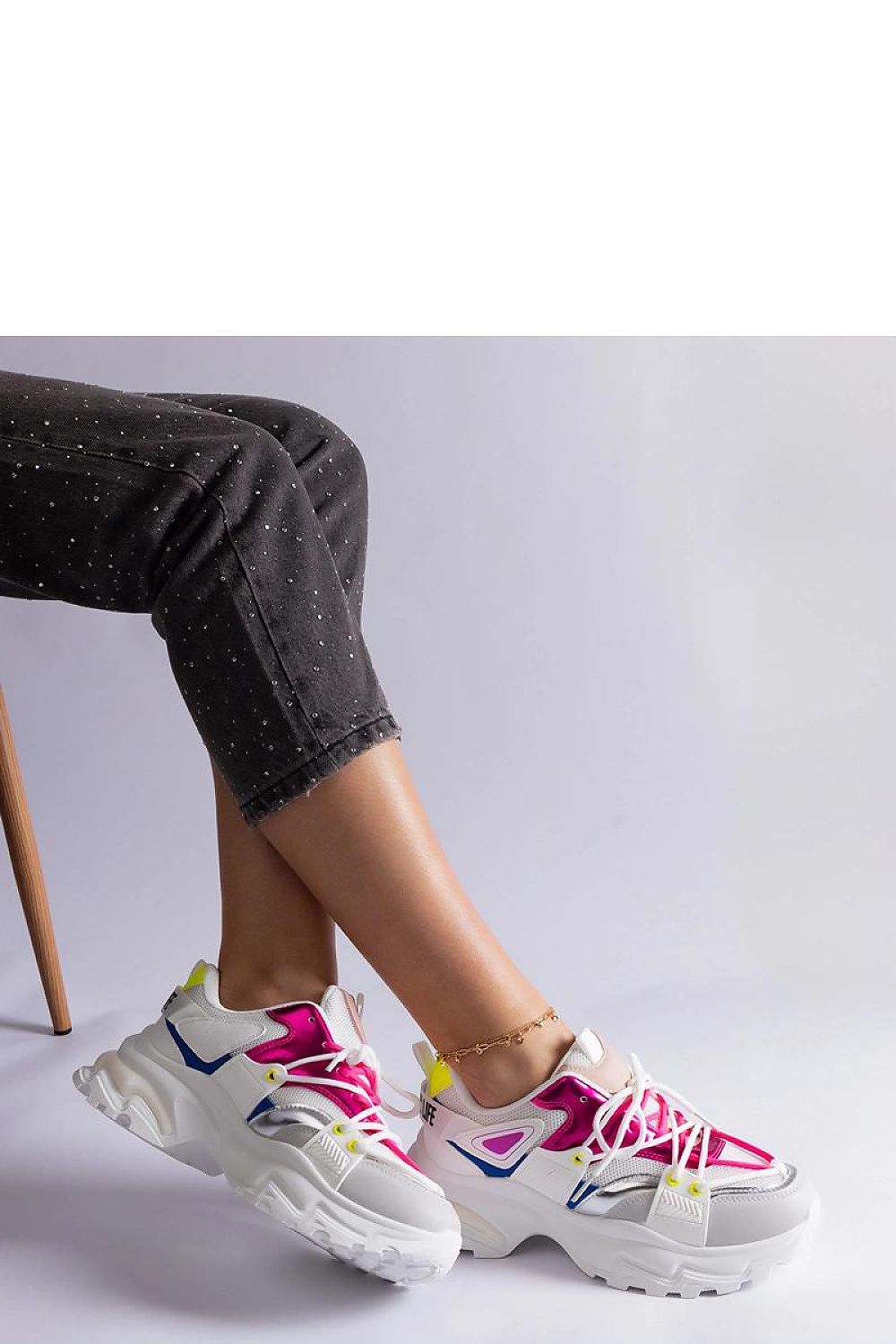 black lace sneakers view 12