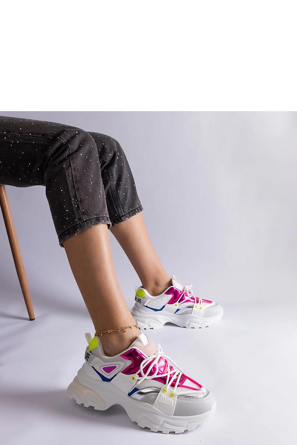 black lace sneakers view 14