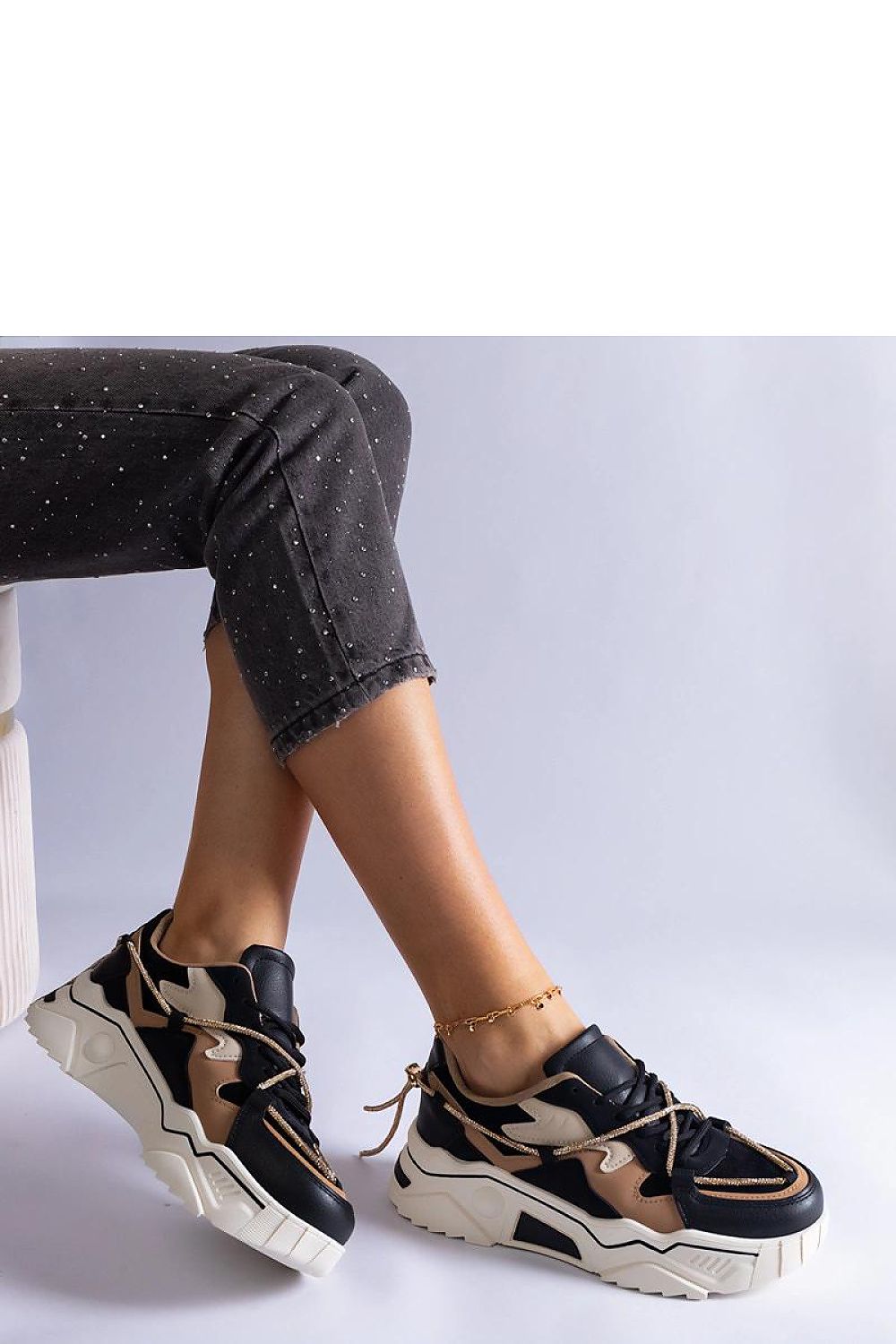 brown lace sneakers view 14