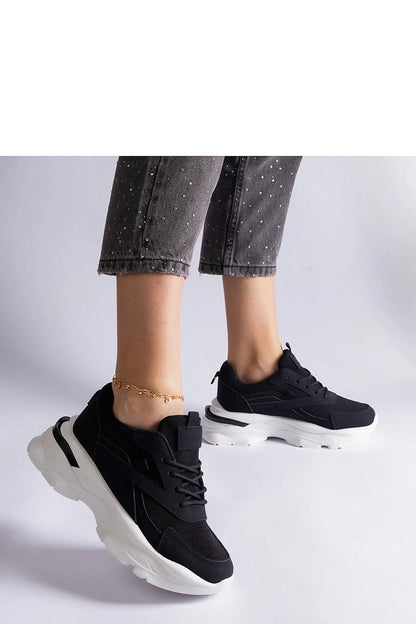 brown lace sneakers back view