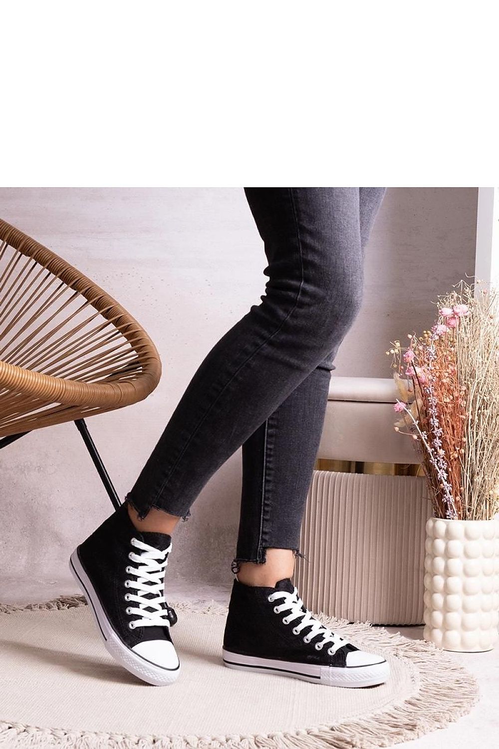 black lace sneakers alternate angle