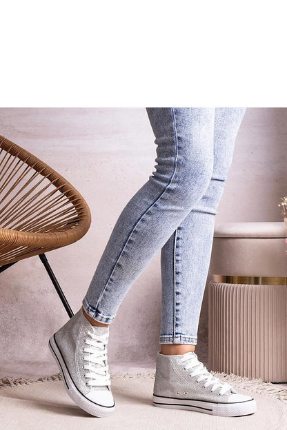 white lace sneakers view 6