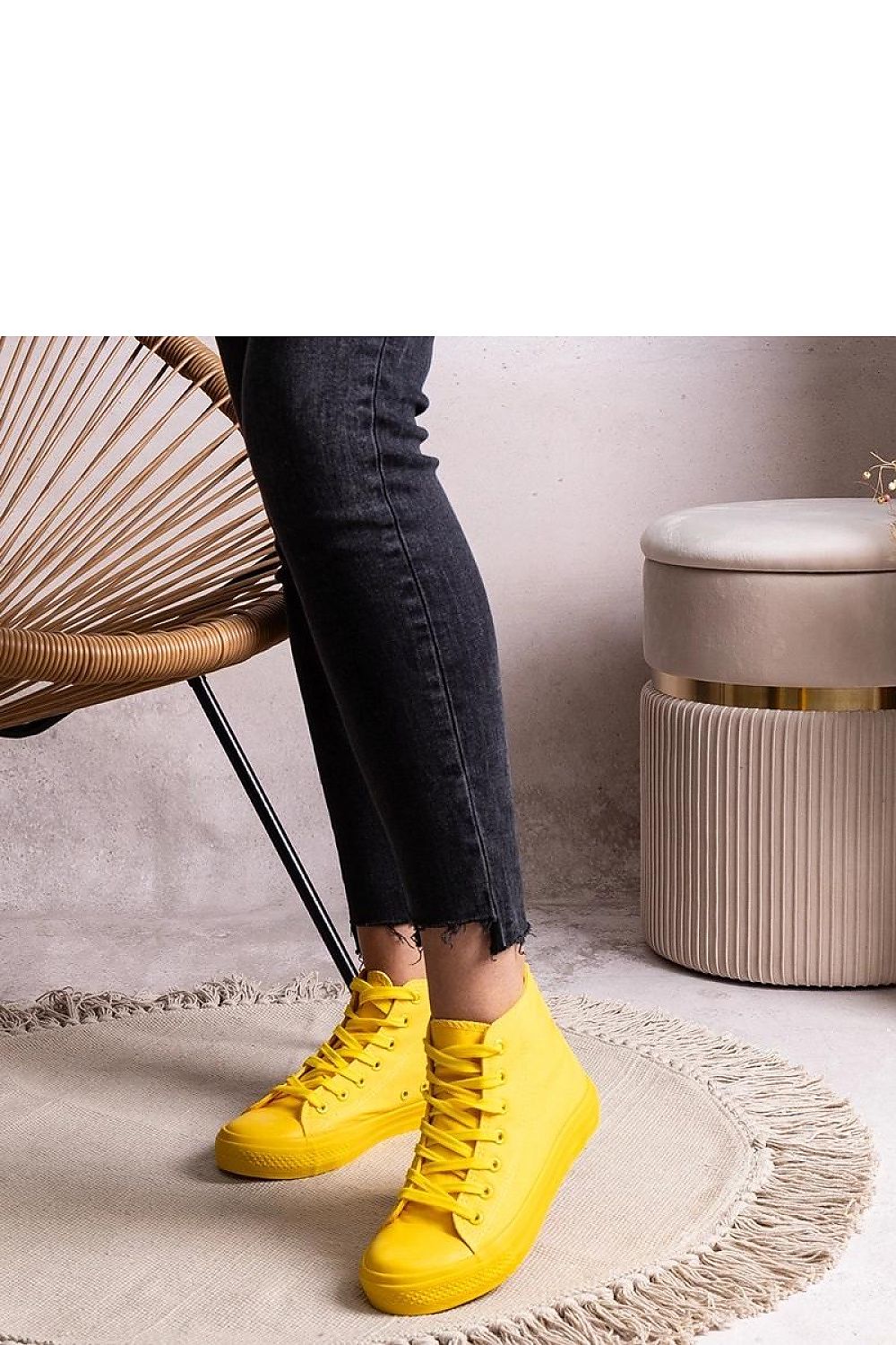 blue lace sneakers view 6