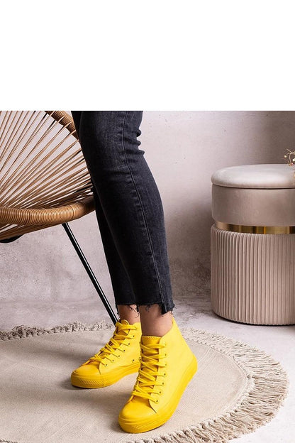 blue lace sneakers view 6