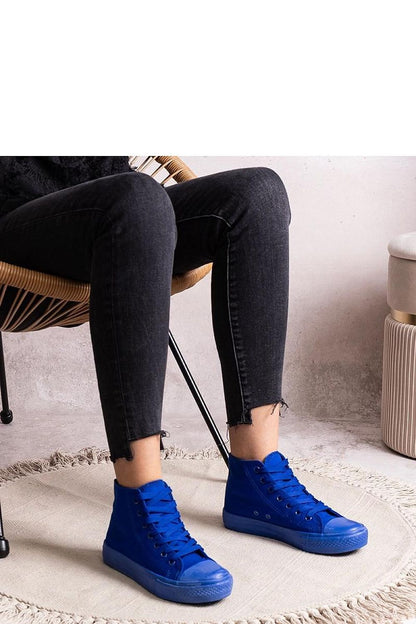 blue lace sneakers view 17