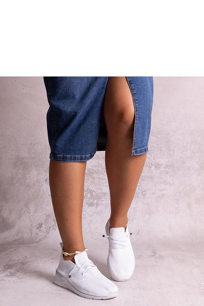 grey sneakers back view