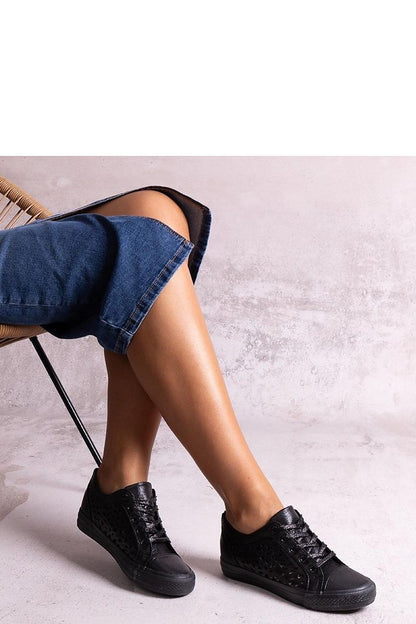 black lace sneakers alternate angle