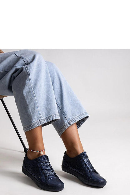 black lace sneakers view 6