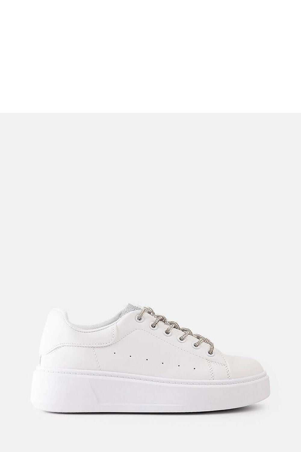 white lace sneakers alternate angle