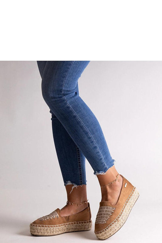 brown espadrille front view