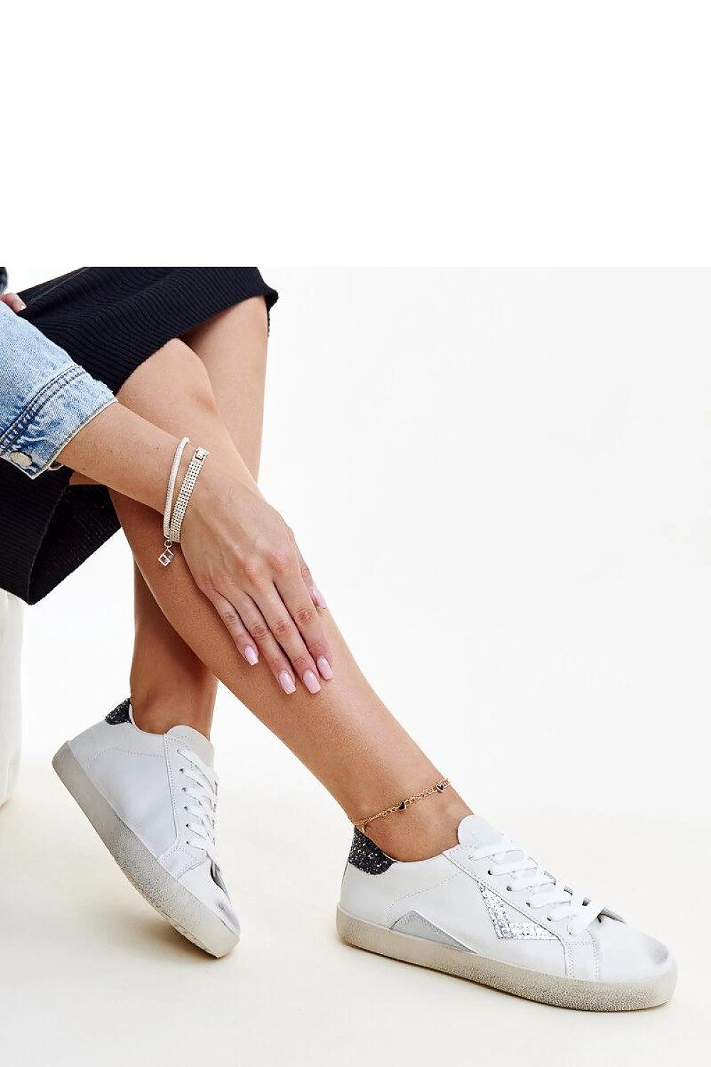 white lace sneakers alternate angle