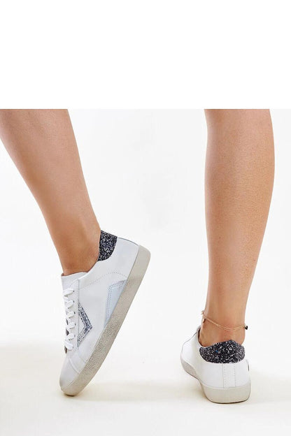 white lace sneakers side view