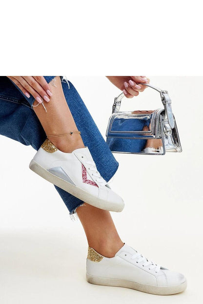 white lace sneakers view 7