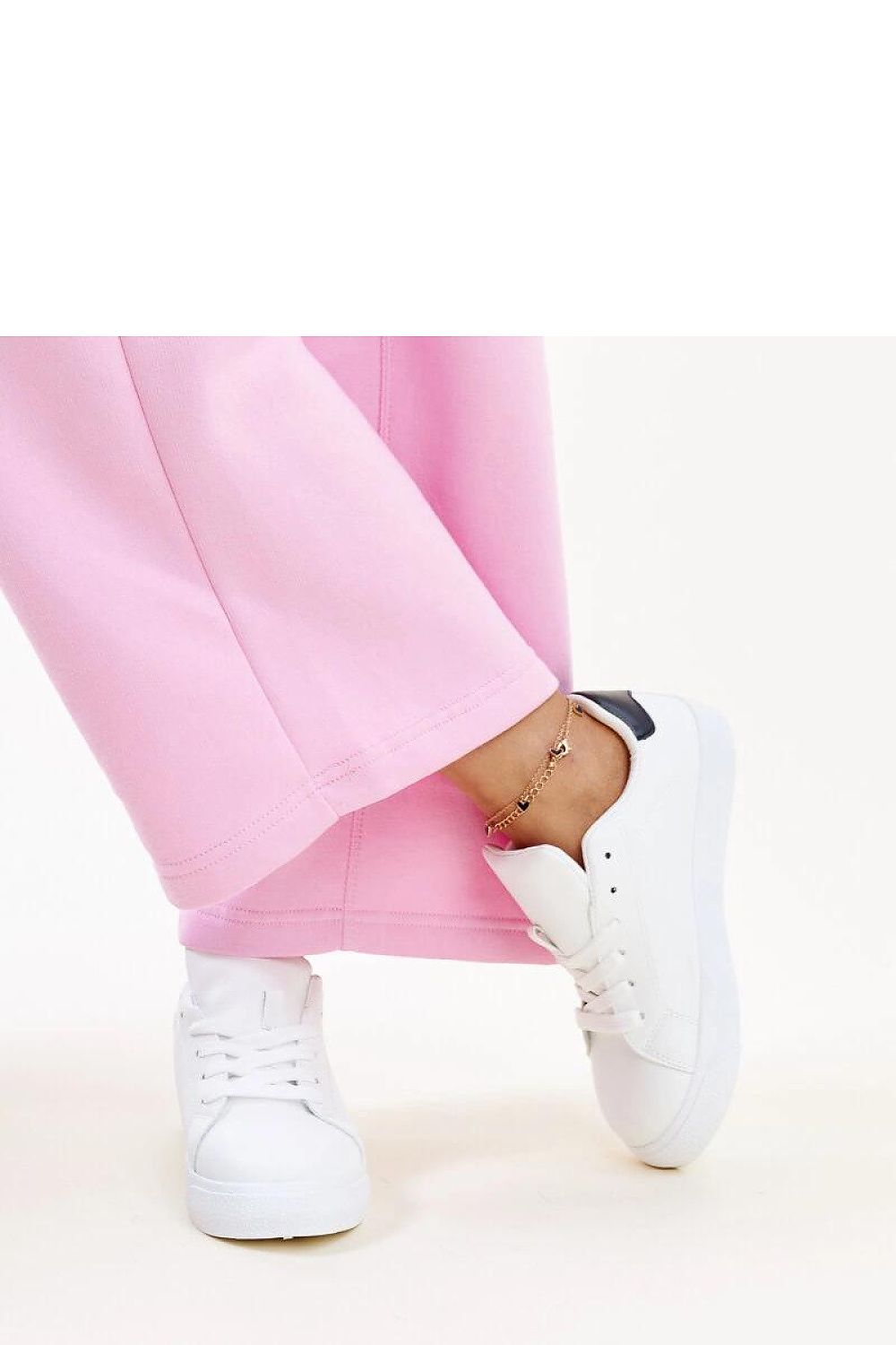 white lace sneakers detail view