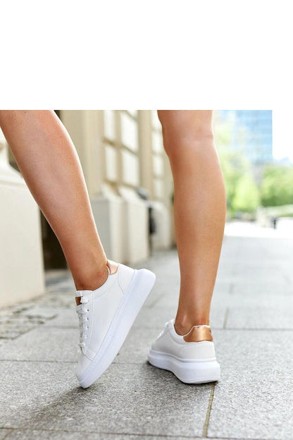 white lace sneakers view 6
