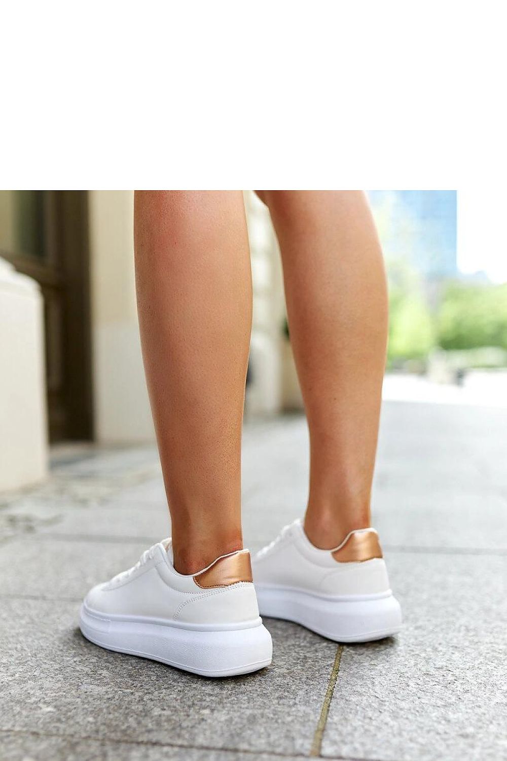 white lace sneakers view 7