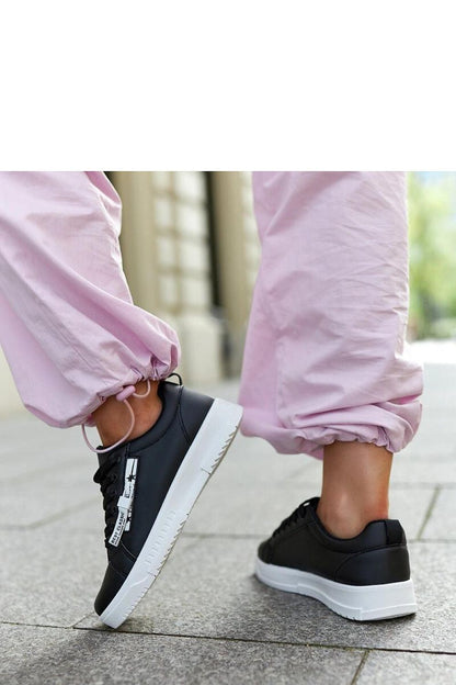 black lace sneakers view 6