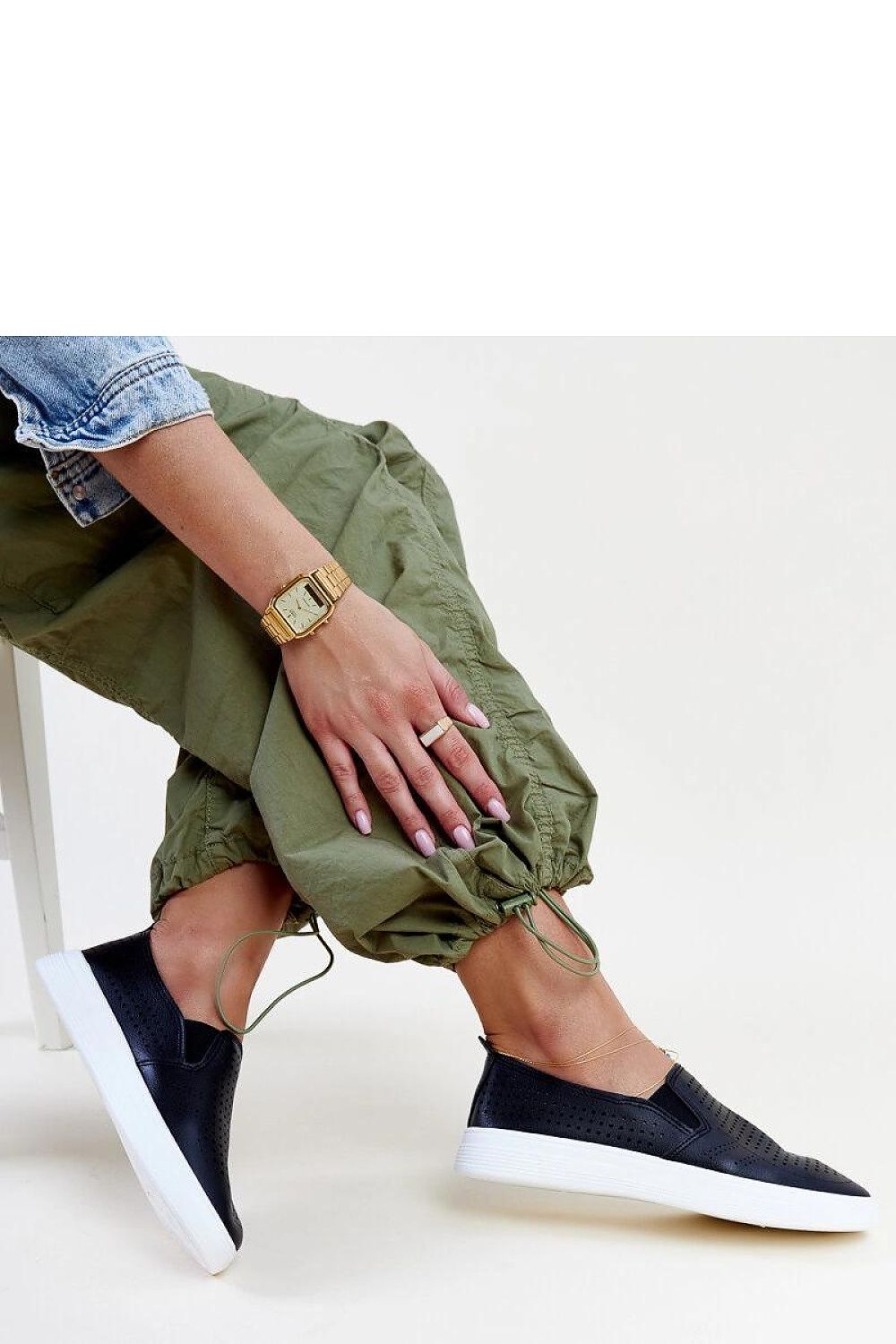 black lace sneakers alternate angle