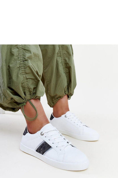 white lace maxi sneakers view 8