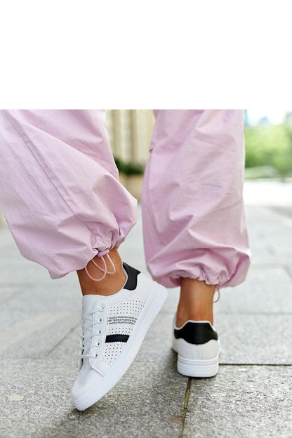 white lace sneakers view 11