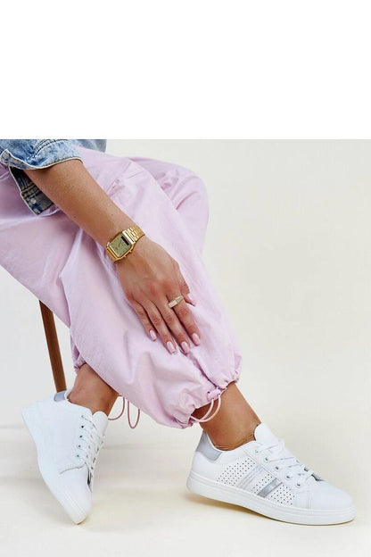 white lace sneakers view 14