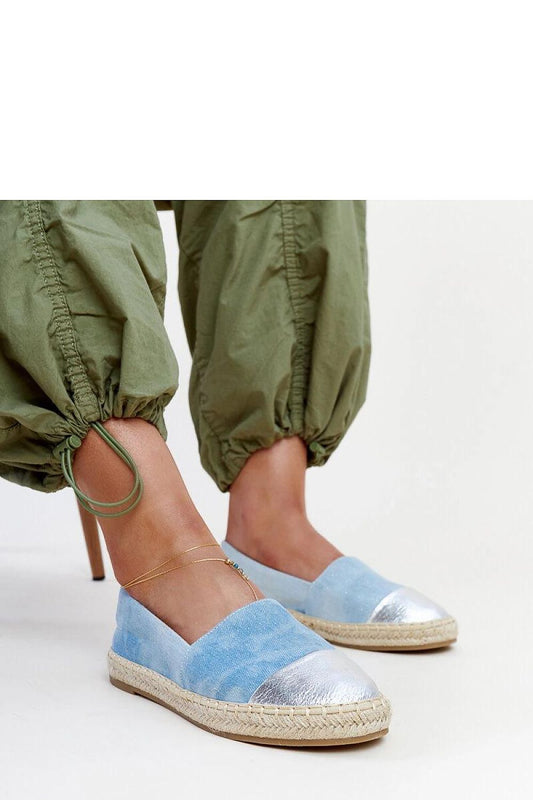 blue maxi espadrille front view