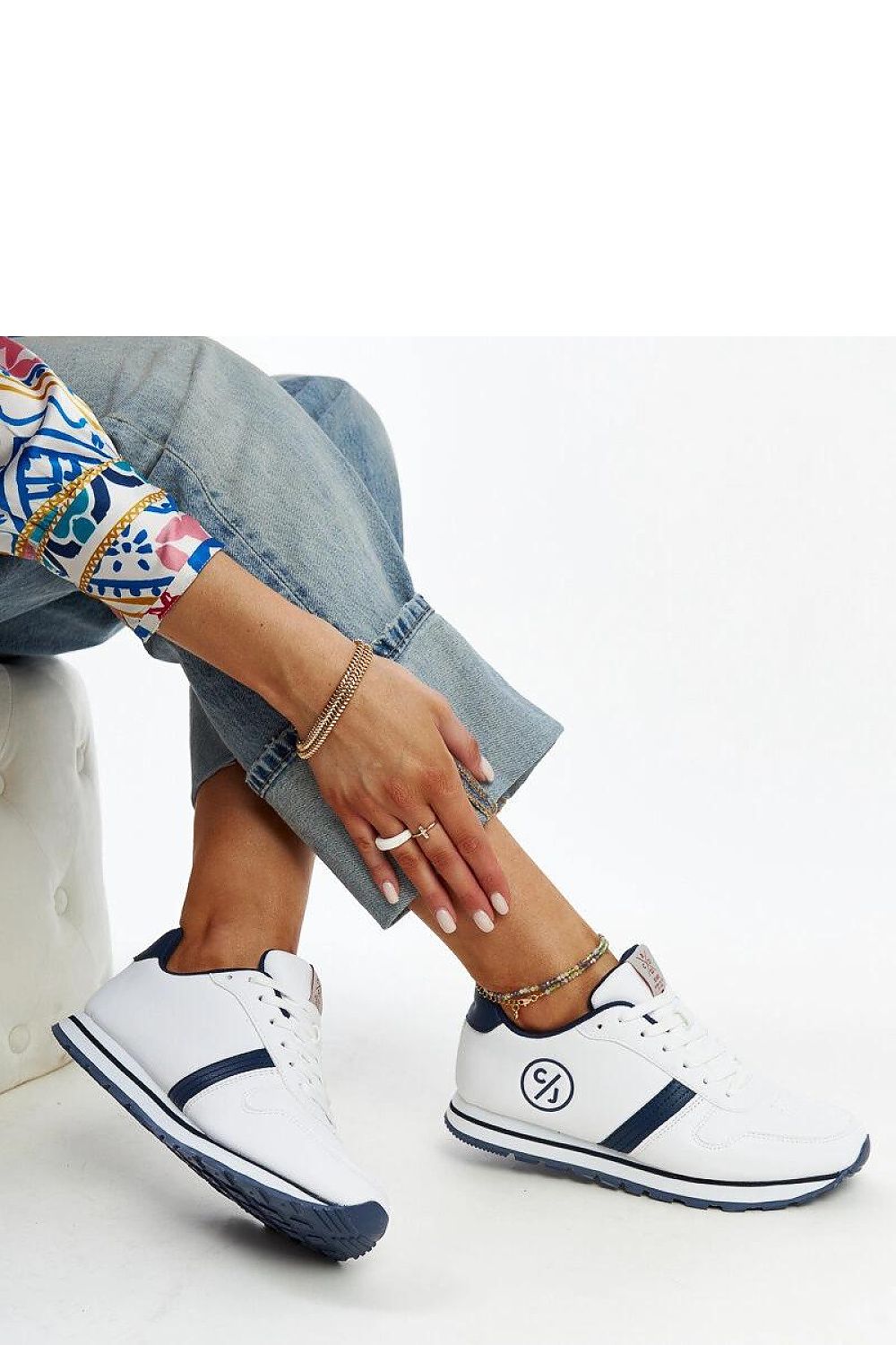 white lace sneakers alternate angle