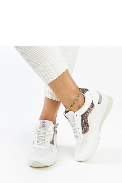 white sneakers detail view
