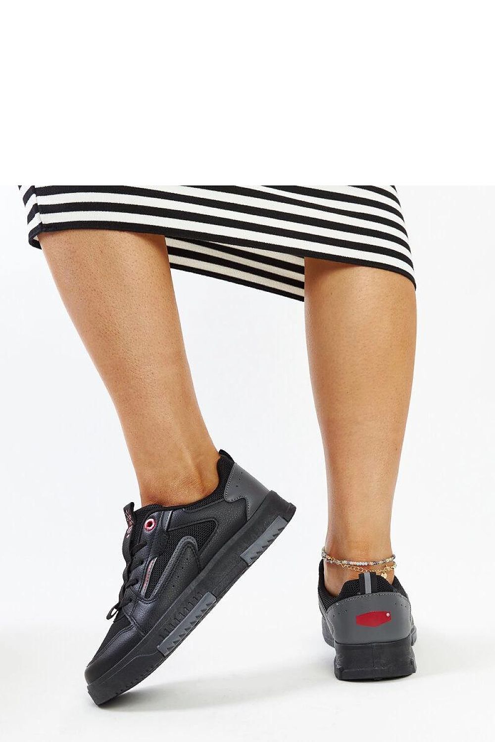 black sneakers side view