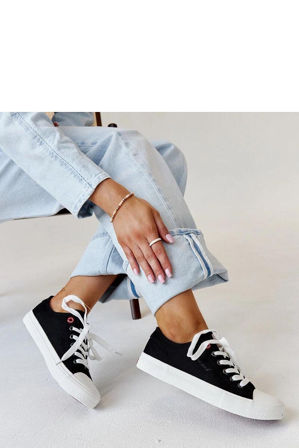 black lace sneakers alternate angle