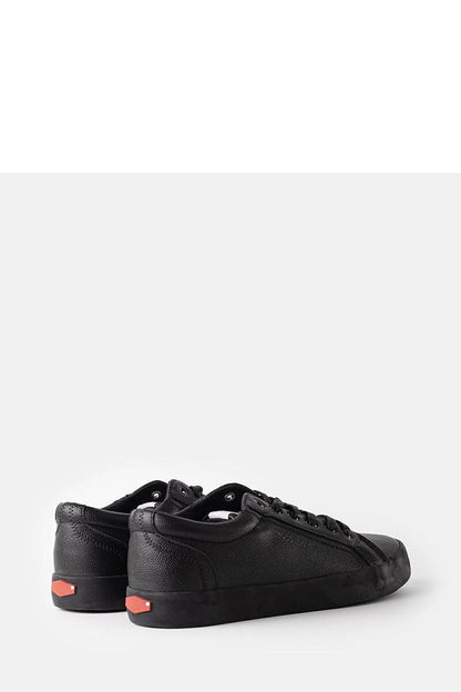 black lace sneakers front view