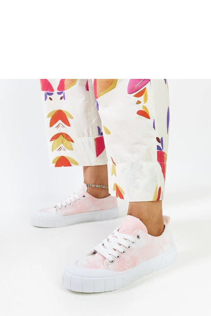 green lace sneakers view 7