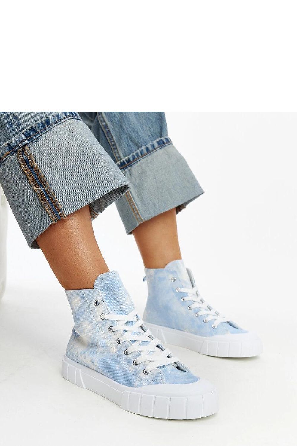 green lace sneakers side view