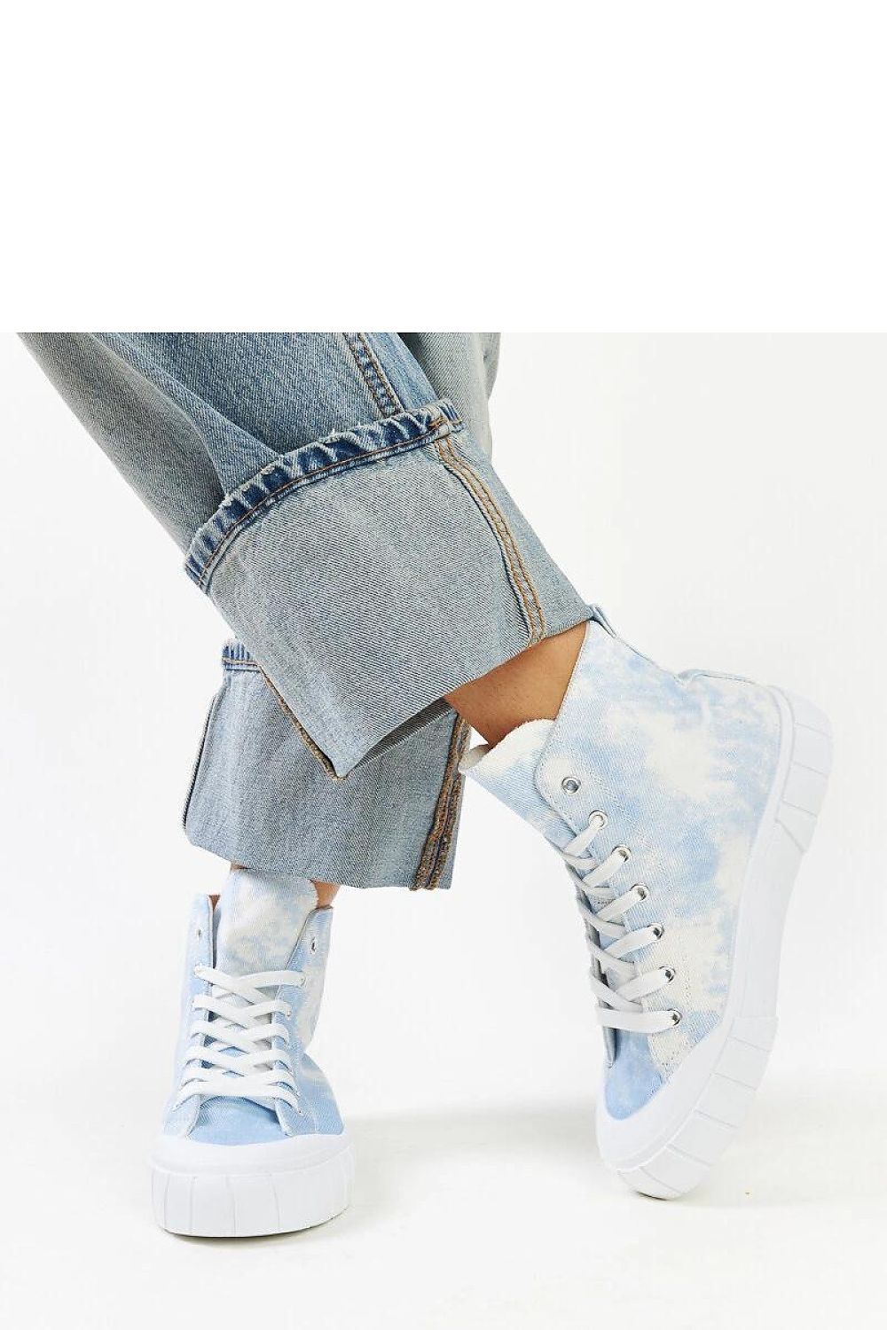 green lace sneakers view 8