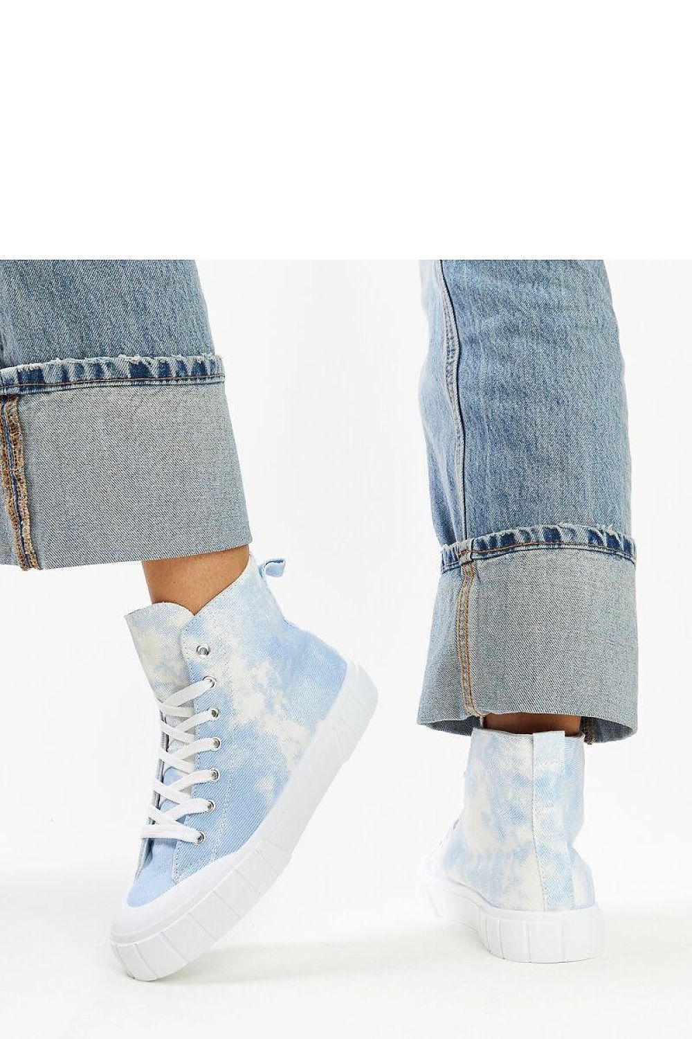green lace sneakers view 9