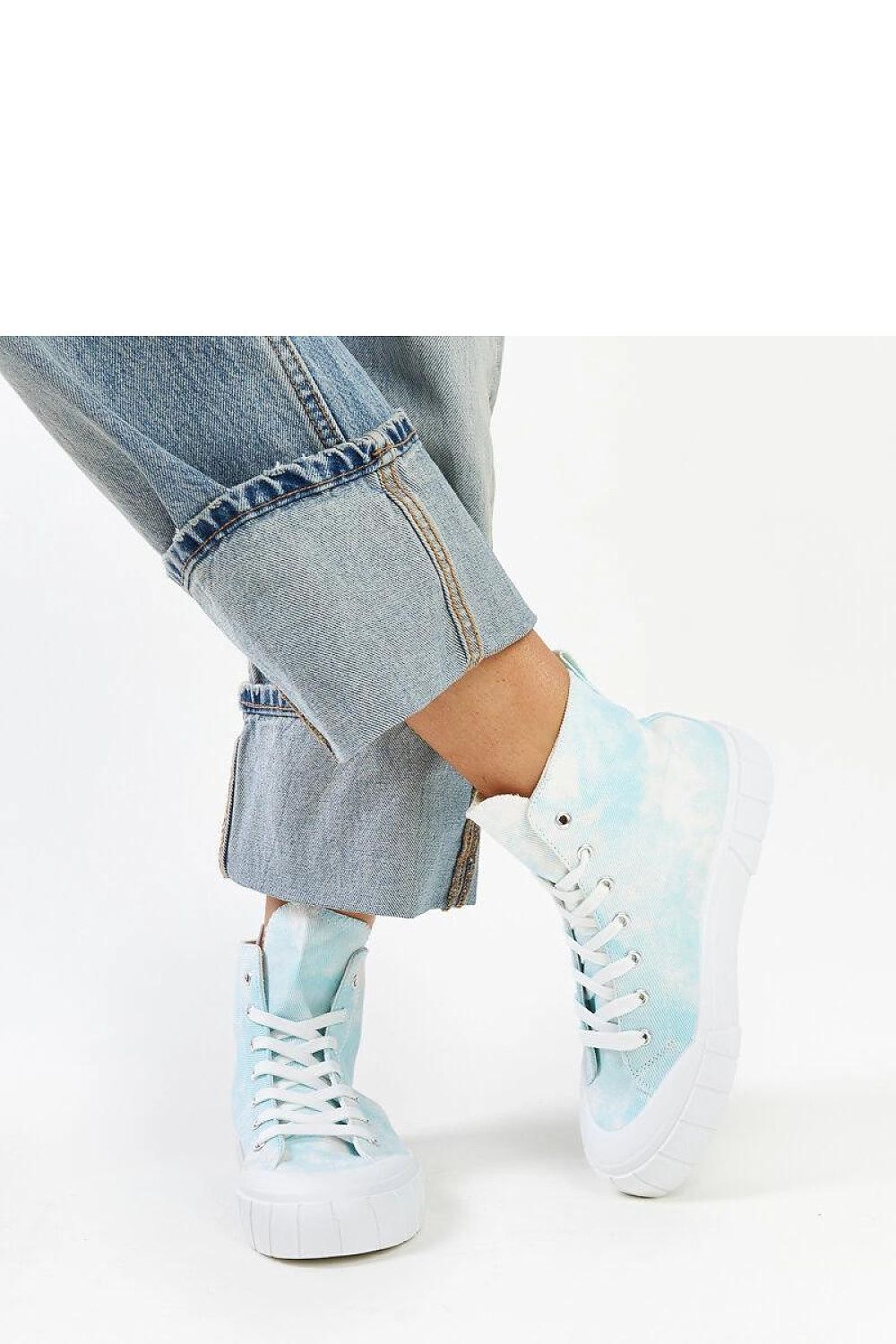 green lace sneakers view 16