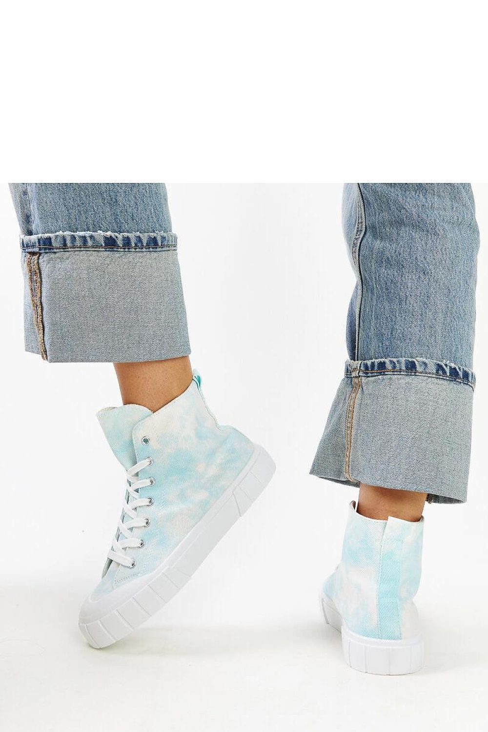 green lace sneakers view 17