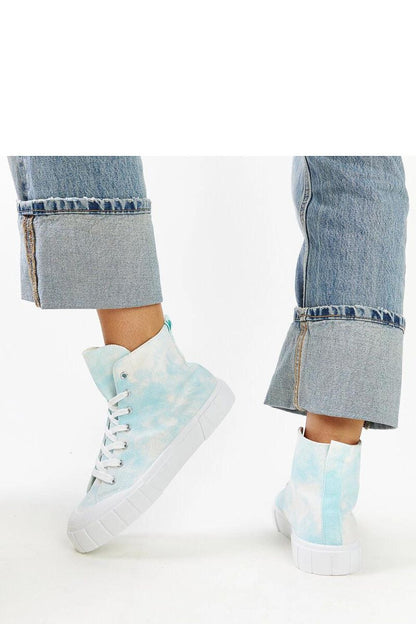 green lace sneakers view 17