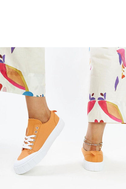 pink lace sneakers view 9