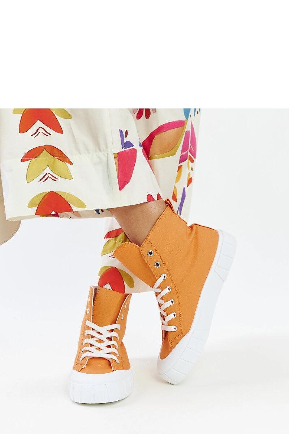 pink lace sneakers view 7
