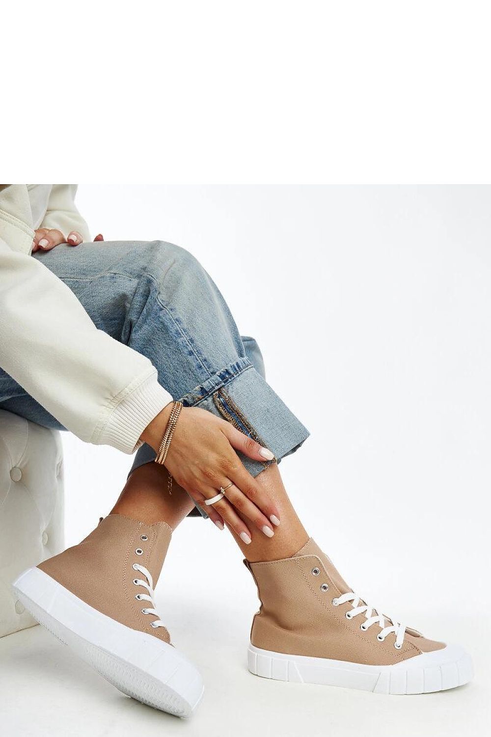 pink lace sneakers view 9