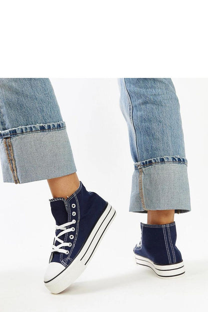 blue lace maxi sneakers view 8