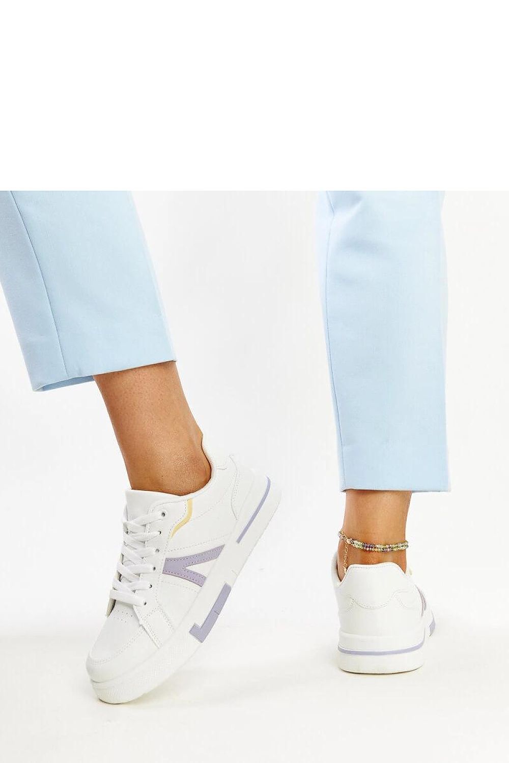 white lace sneakers alternate angle