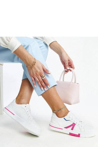 white lace sneakers side view