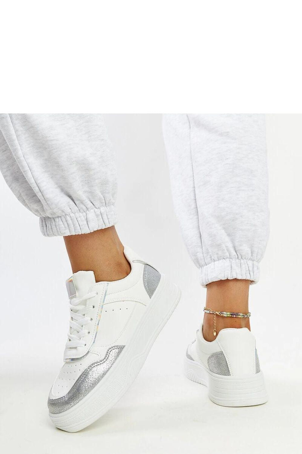 white lace sneakers alternate angle