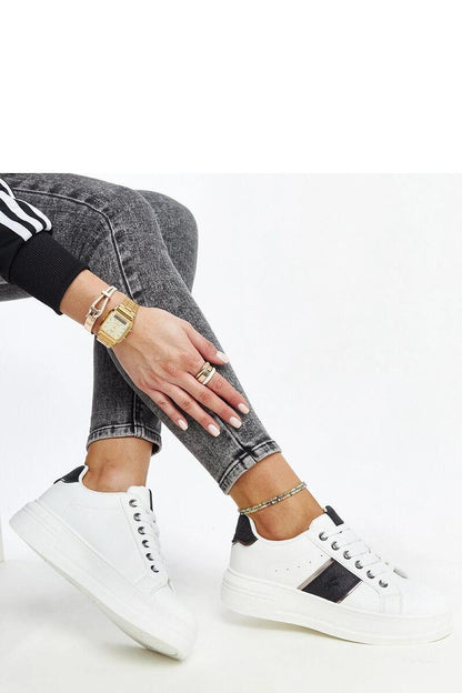 white lace sneakers view 6