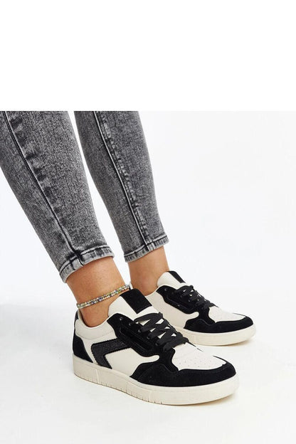 white lace sneakers detail view