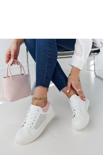 white lace sneakers view 6