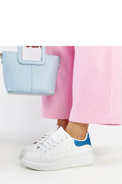 white lace sneakers side view