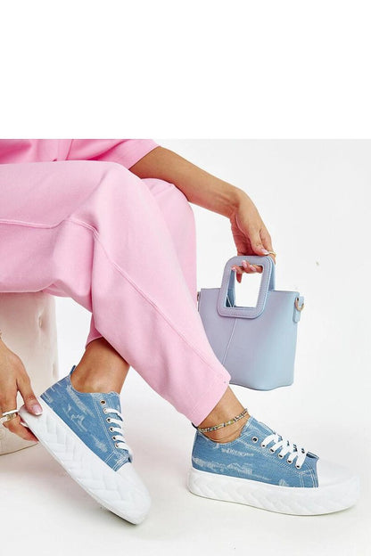 blue lace sneakers alternate angle